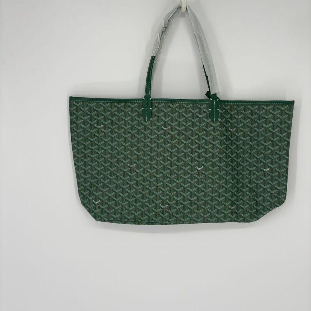 GOYARD Green abstract pattern tote bag
